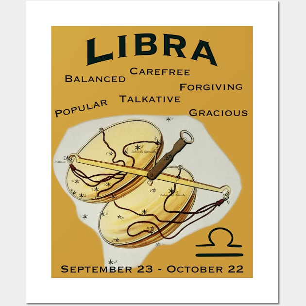 Libra positive traits t-shirt Wall Art by Pheona and Jozer Designs